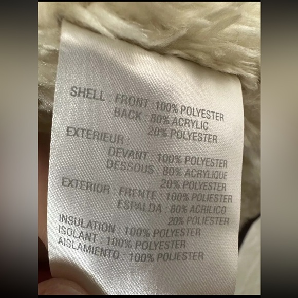 Liz Claiborne Coat Women’s Size Medium Brown Suede Faux Fur Lined - Picture 7 of 7